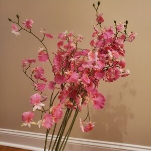 Easter Spring Floral Stems Pink Artificial Flower Bouquet